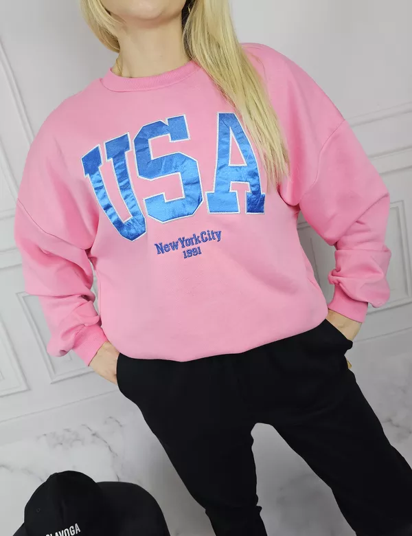 Bluza różowa USA