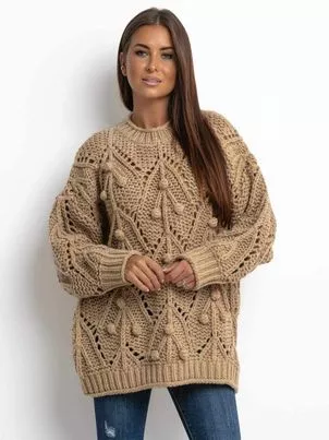 Sweter damski cappuccino